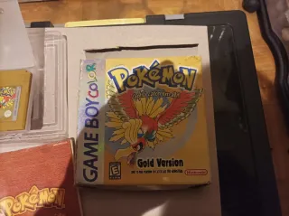 Pokémon Gold Game Boy Color Caja y Manual