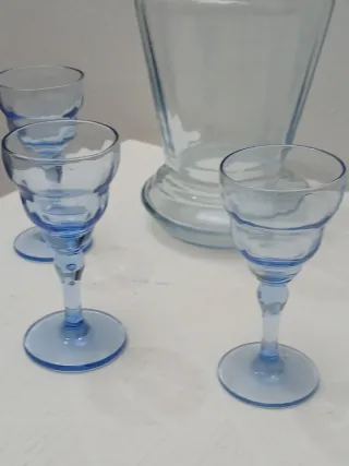 Set Bicchieri e Bottiglia Vintage Made in Italy