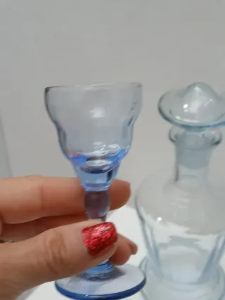 Set Bicchieri e Bottiglia Vintage Made in Italy