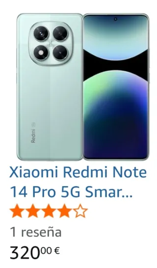 Xiaomi Redmi Note 14 Pro 5G 512GB Verde