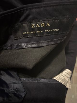 Traje completo, azul marino, Zara. Fin de año