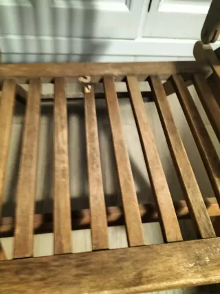 Sillón exterior madera plegable