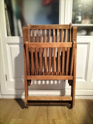 Sillón exterior madera plegable