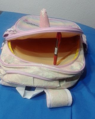 Mochila Escolar Unicornio Brillante