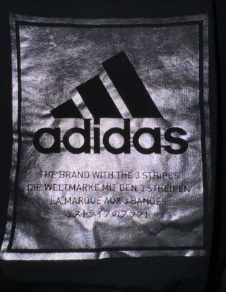 T-shirt Adidas Preta Logo Quadrado