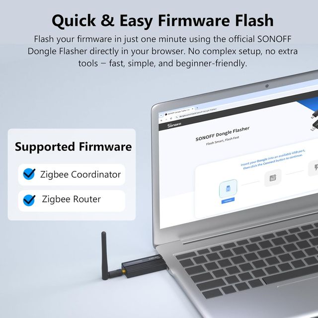 2 x SONOFF Universal Zigbee 3.0 USB Dongle Plus