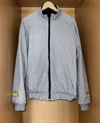 Casaco Reversível Kappa Preto/Cinza