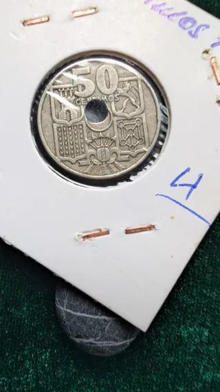 Moneda España 1949 con error