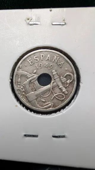 Moneda España 1949 con error