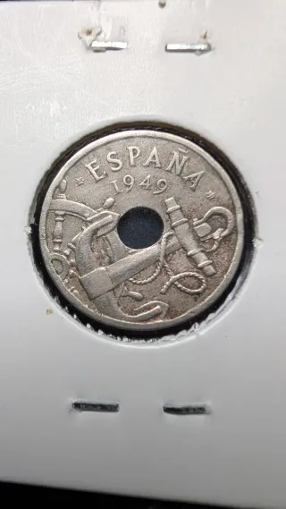 Moneda España 1949 con error