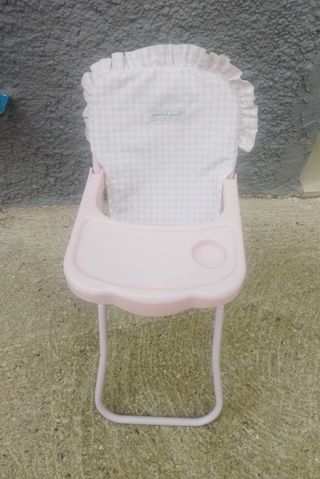 Trona para muñeca rosa