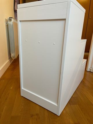 Escalera cajonera Garabatos Mobiliario Blanca