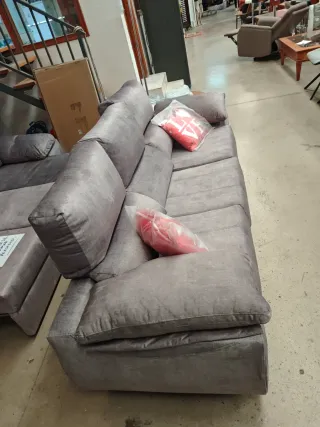 Sofá de 3 plazas gris