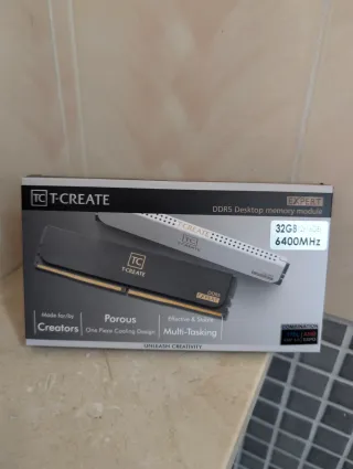 Memoria RAM T-CREATE DDR5 6400MHz 32GB Blanco