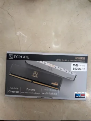 Memoria RAM T-CREATE DDR5 6400MHz 32GB Blanco