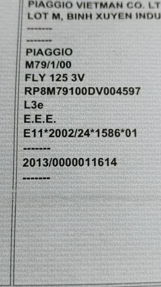 Despiece Piaggio fly 125cc Roja