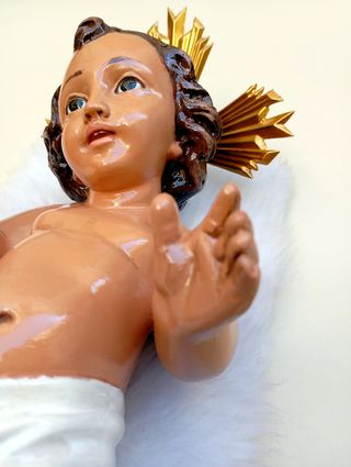 Niño Jesús Escayola Policromada
