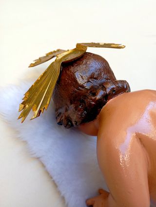 Niño Jesús Escayola Policromada