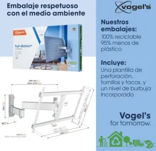 Soporte TV Giratorio para tele 40 a 77