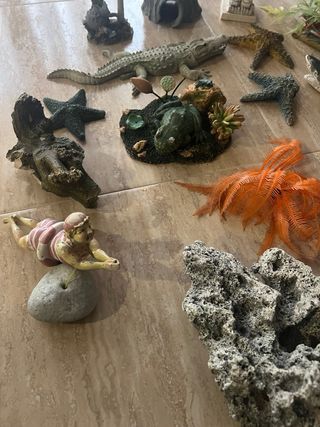 Decoración variada Acuario: Figuras y Plantas
