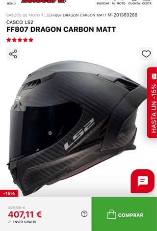 Casco LS2 FF807 Dragon Carbono Matt