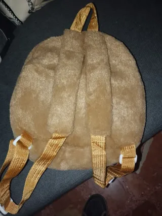 Mochila Labubu marrón peluche