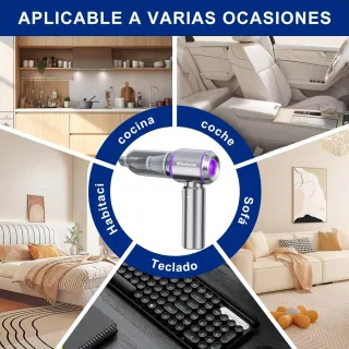 Aspirador y soplador de mano recargable a batería