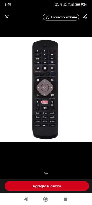 Mando a distancia para TV Philips. Nuevo