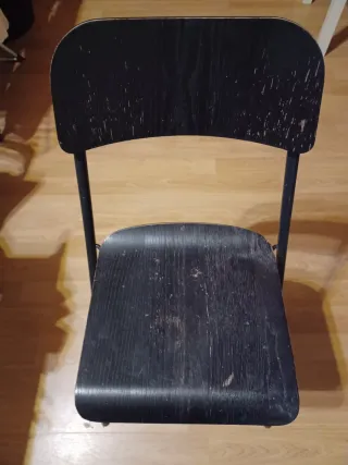 Taburete Ikea Franklin Madera Negro, negociable.