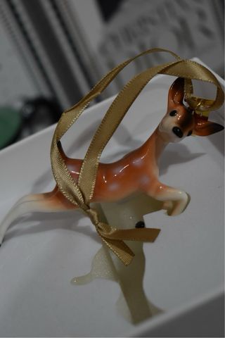 Adorno Ciervo Burberry Porcelana