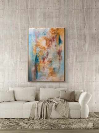 Cuadro grande abstracto salón comedor