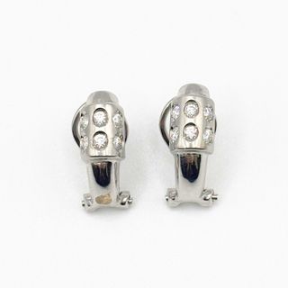Pendientes Oro Blanco 18K, 4.55gr