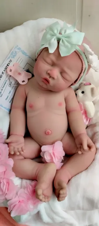 Muñeca Reborn Silicona Completa 44cm