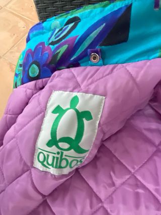 Giubbino fantasia blu e viola per bambina Anni 9