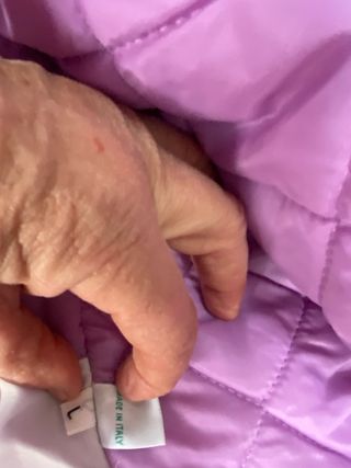 Giubbino fantasia blu e viola per bambina Anni 9