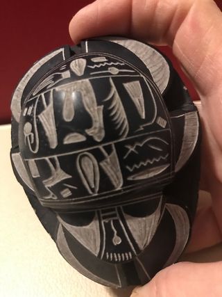 Pisapapeles vintage escarabajo egipcio