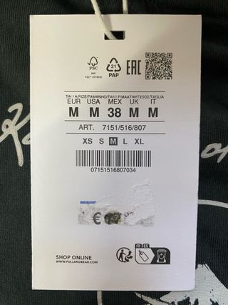 Camiseta Pull&Bear negra