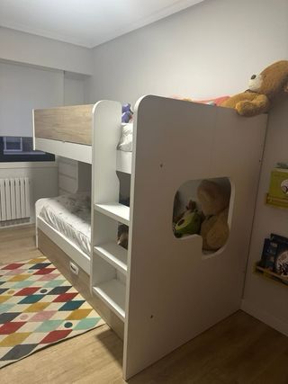 Litera juvenil con cama nido