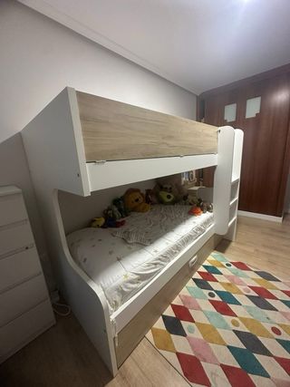 Litera juvenil con cama nido