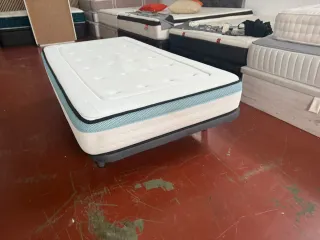105x200 COLCHÓN VISCO + BASE TAPIZADA