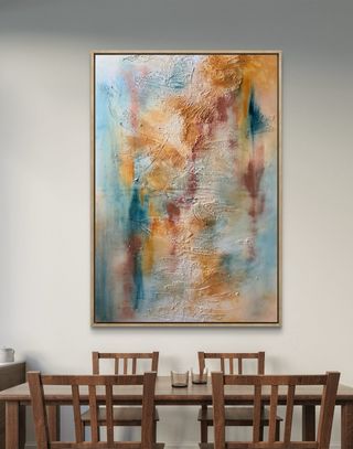 Cuadro grande abstracto pintado a mano
