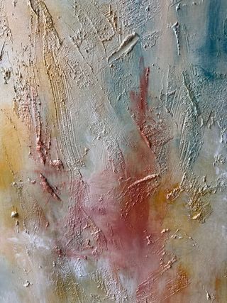 Cuadro grande abstracto pintado a mano