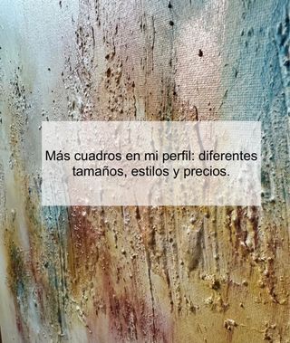 Cuadro grande abstracto pintado a mano