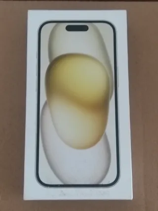 Caja iPhone 15 amarillo