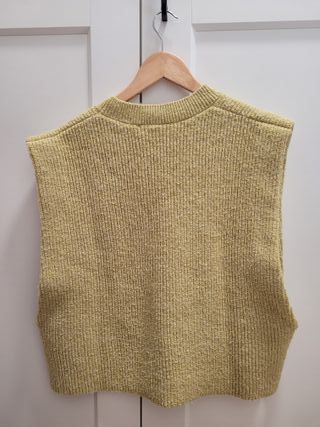 Chaleco Zara verde talla única