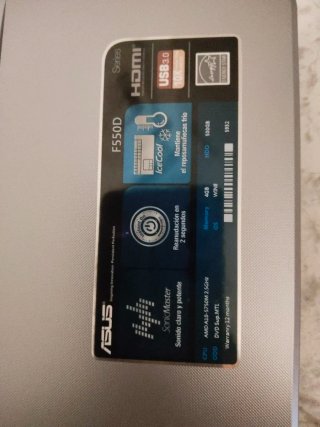 Portátil ASUS Procesador: AMD A10