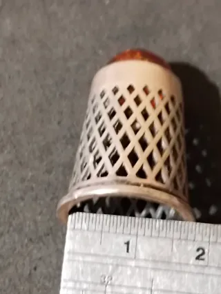 Dedal Plata y Ámbar Naranja