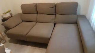 Sofá Chaiselongue Marrón
