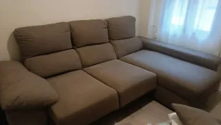 Sofá Chaiselongue Marrón