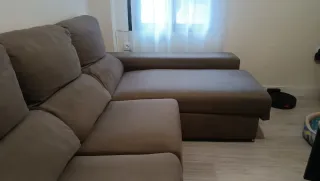 Sofá Chaiselongue Marrón